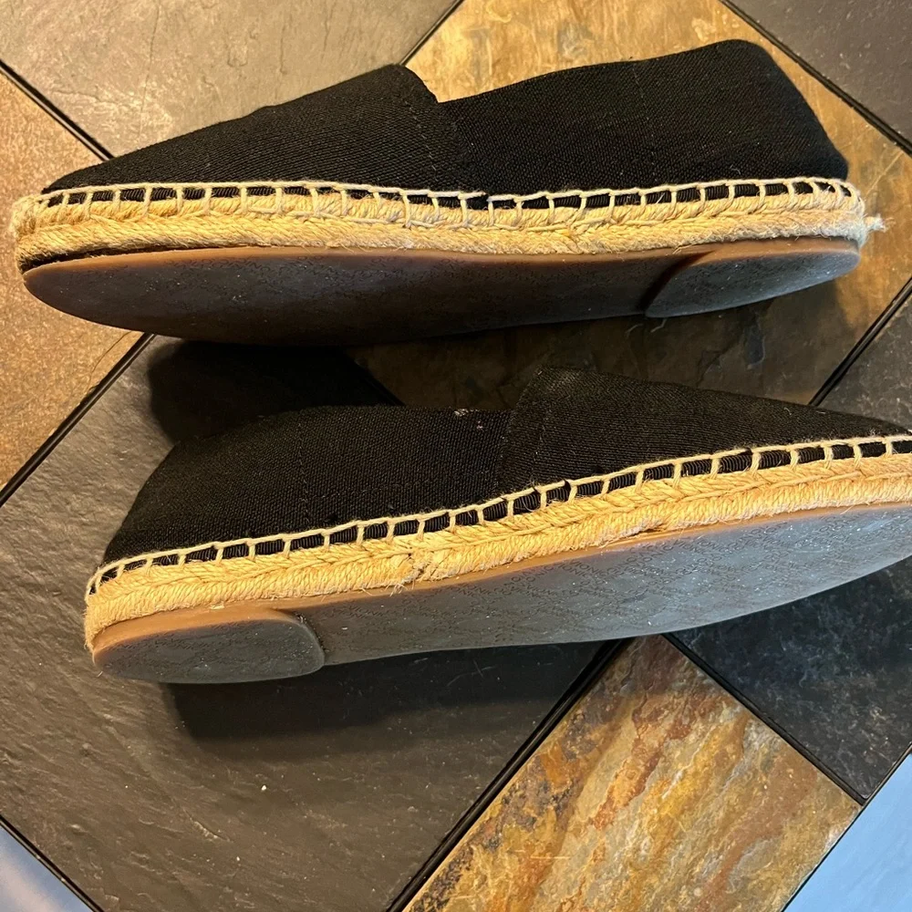 Vionic Black Espadrille Slip-Ons